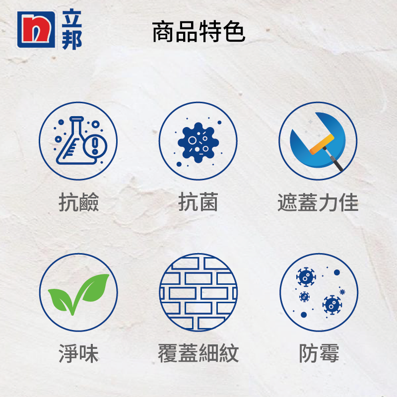 〔立邦〕淨味2合1 內牆乳膠漆（5公升裝）百合白, , large