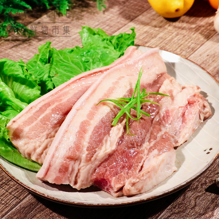 厚切帶皮五花肉-台式香蒜(300g), , large
