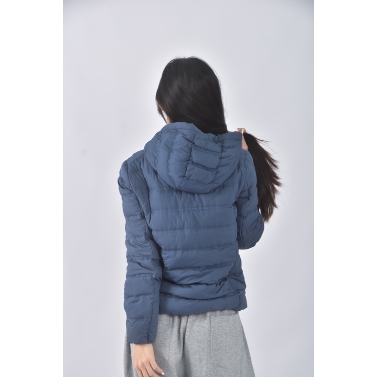 (M) uniqlo羽絨連帽藍色外套二手衣, , large