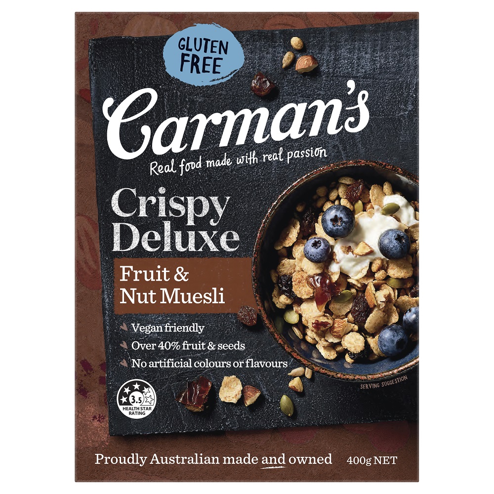 Carmans Muesli Deluxe Fruit Gluten Free, , large