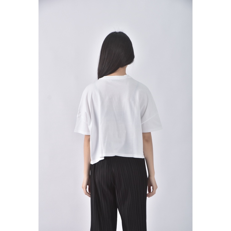 (XL) max co圓領白色短袖上衣二手衣, , large