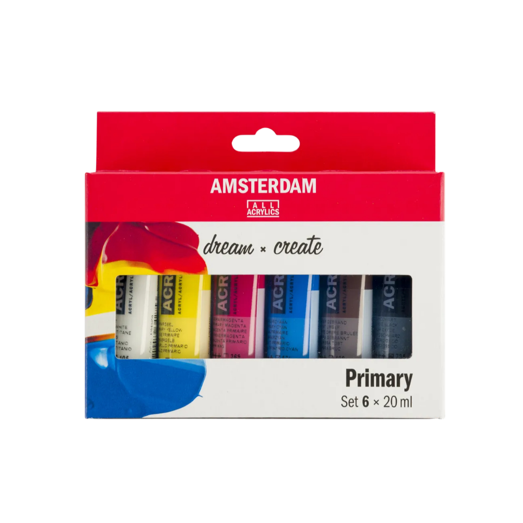 *需預訂 Royal Talens AMSTERDAM 壓克力20ML - 6色套組珍珠, , large