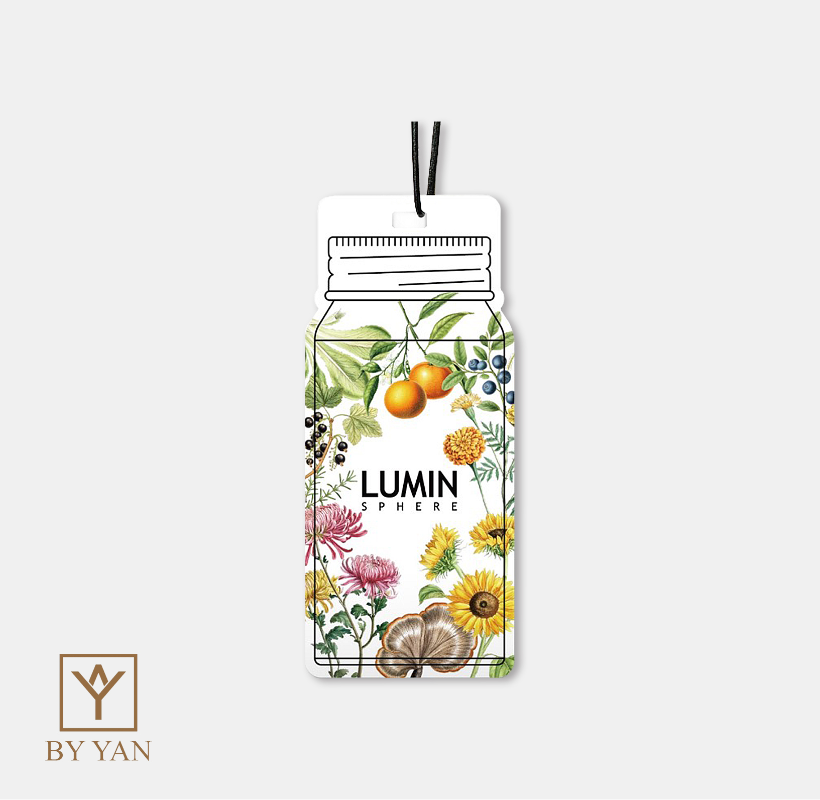 LUMIN SPHERE &times; BY YAN 聯名香氛卡 《 STILL LIGHT 晨光薄霧 》擴香卡, , large