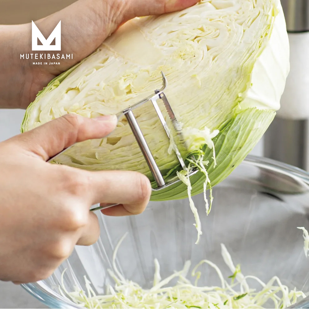 【日本協和工業】日本製不鏽鋼料理凹凸型削皮刀(智慧型削皮器/MUTEKIBASAMI系列), , large