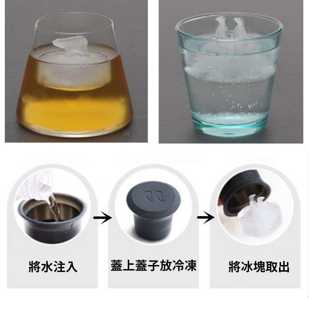Summer Refreshment 【Polar Bear & Penguin Ice Cube Molds】Fun ice trays and molds to keep your drinks cool., , large
