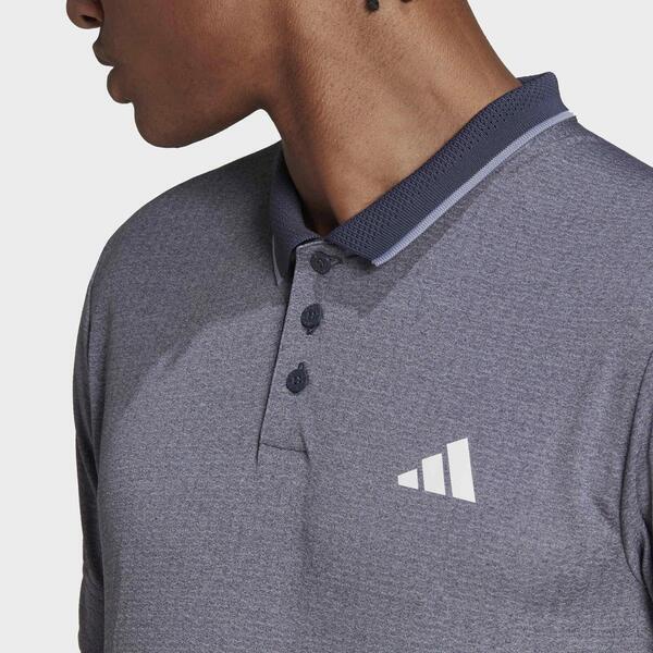 Adidas T Freelift Polo 男 POLO衫 短袖 上衣 亞洲版 網球 訓練 灰藍 [HS3315], , large