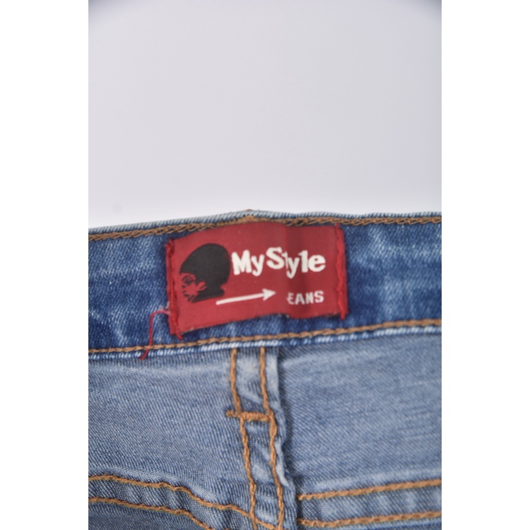 (S) my style高腰丹寧牛仔藍色短褲二手衣, , large