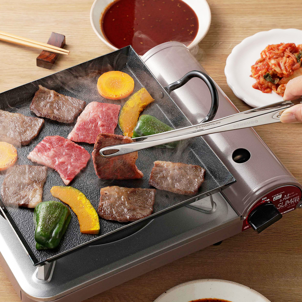 【Senbudō】Japan-Made Slim Multi-Purpose BBQ & Cooking Tongs 30.5cm &ndash; Large (304 Stainless Steel / Dishwasher-Safe), , large