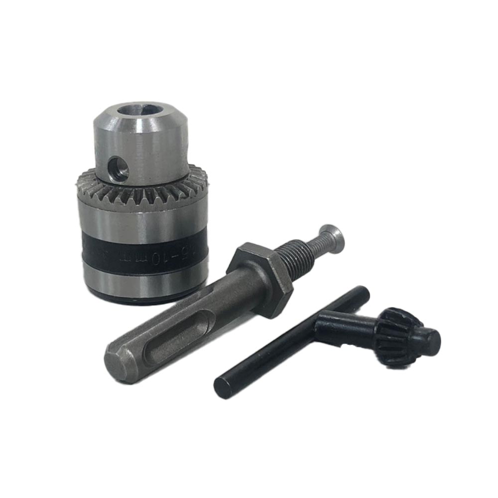 10mm metal chuck 3/8 round shank 3-piece set, , large