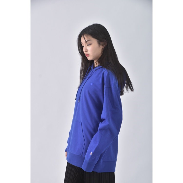 (XL) champion質感棉質連帽藍色長袖上衣二手衣, , large
