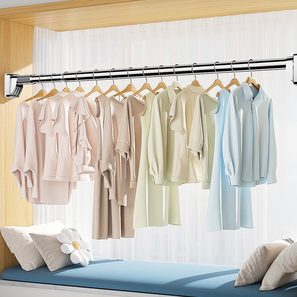 【上手家居】窗簾伸縮桿2.6-3.5m-窗簾桿2.6-3.5m(曬衣桿/窗簾桿/浴簾桿/門簾桿), , large