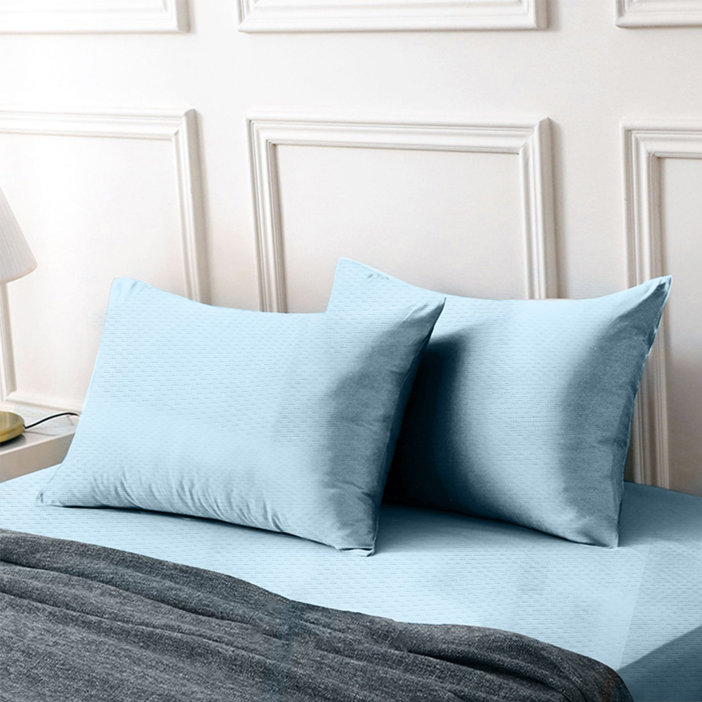 Silver Ion Antibacterial 100% Waterproof Breathable Pillow Protector (Anti-Dust Mite) &ndash; 1 Pair, , large