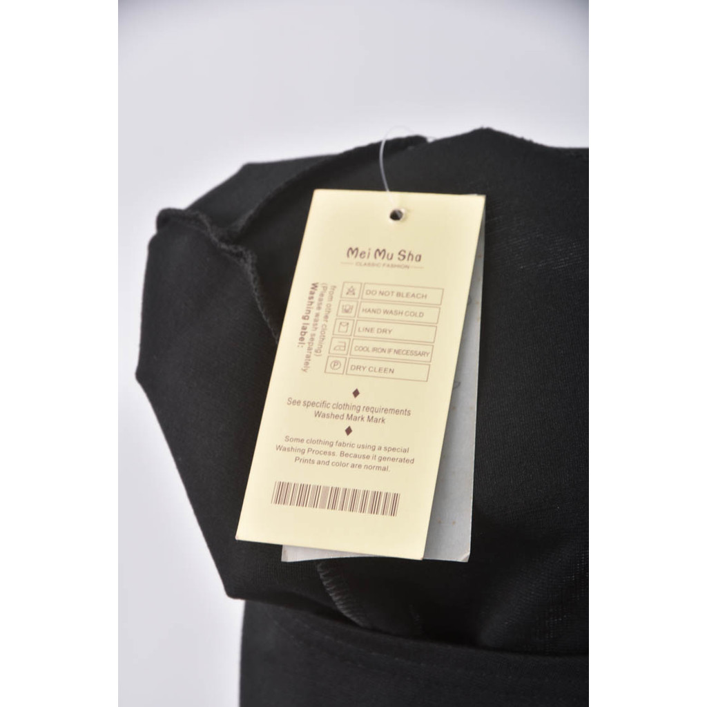 (S) mei mu sha傘擺黑色洋裝二手衣, , large