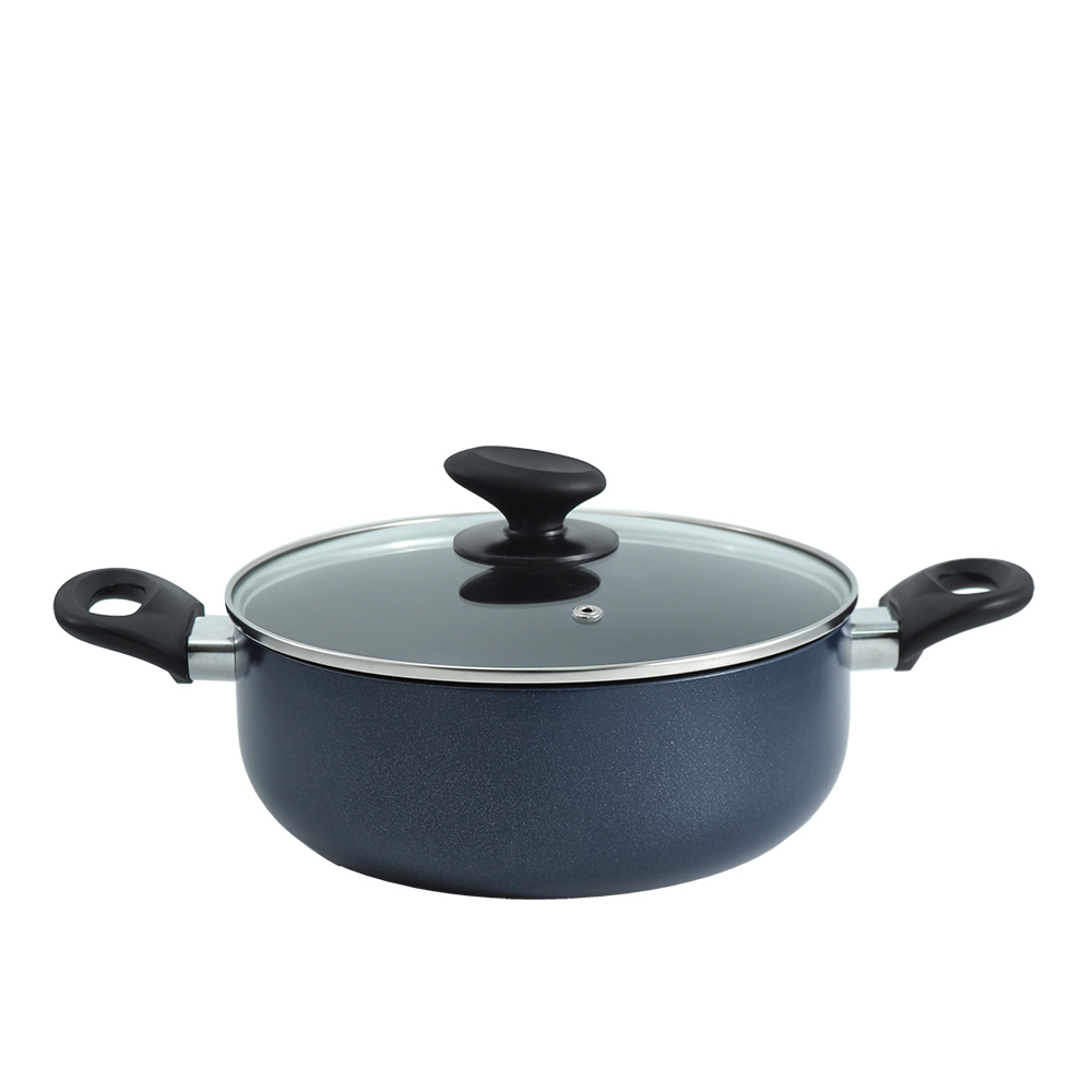 樂司廚品/多功能鑽石級不沾湯鍋-附蓋-24cm-1支