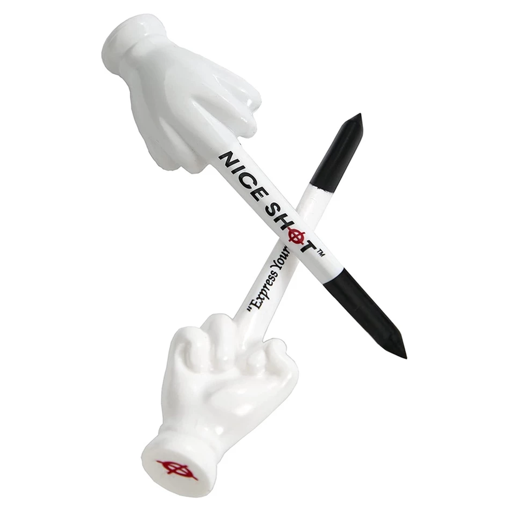Funny Middle Finger Golf Tees – 12pcs, , large