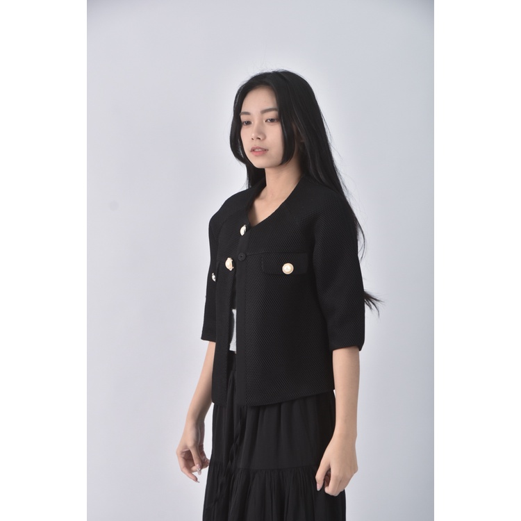 (S) moma質感黑色外套二手衣, , large