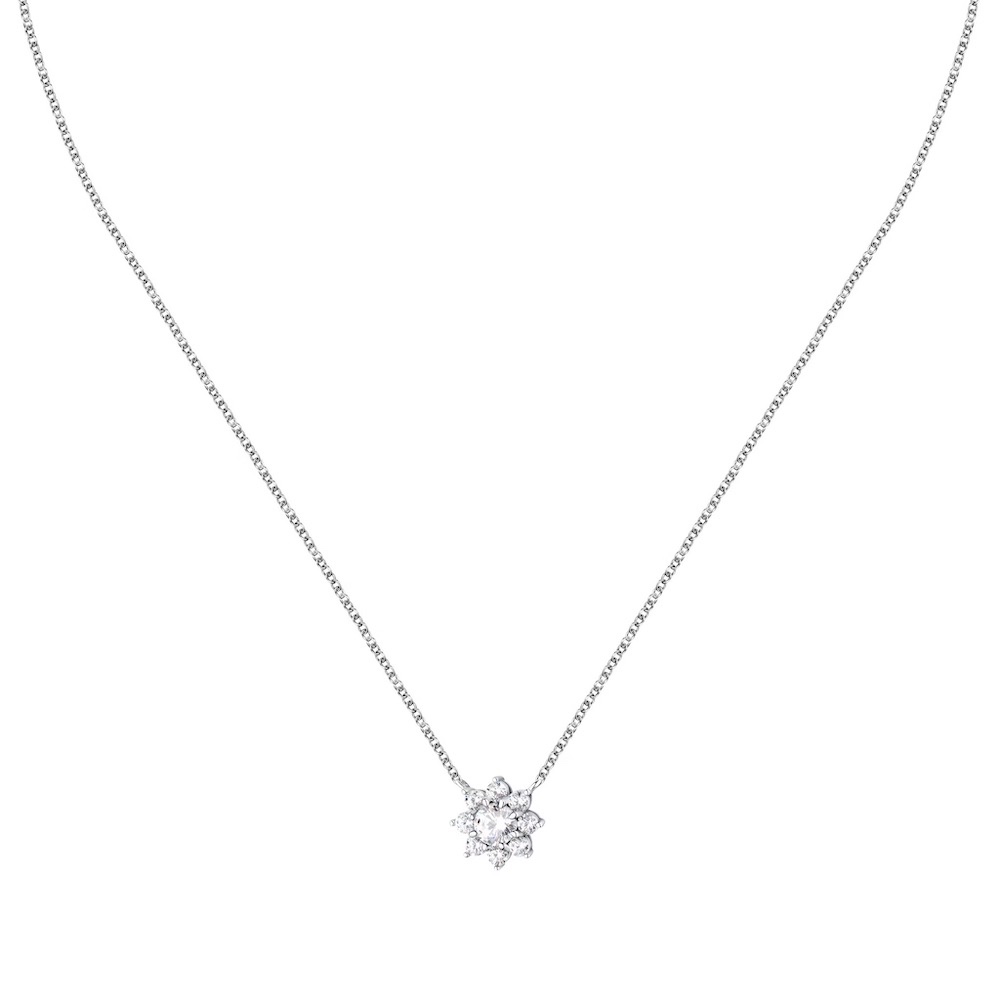 【MORELLATO】Tesori 925純銀小花項鍊 SAIW184, , large