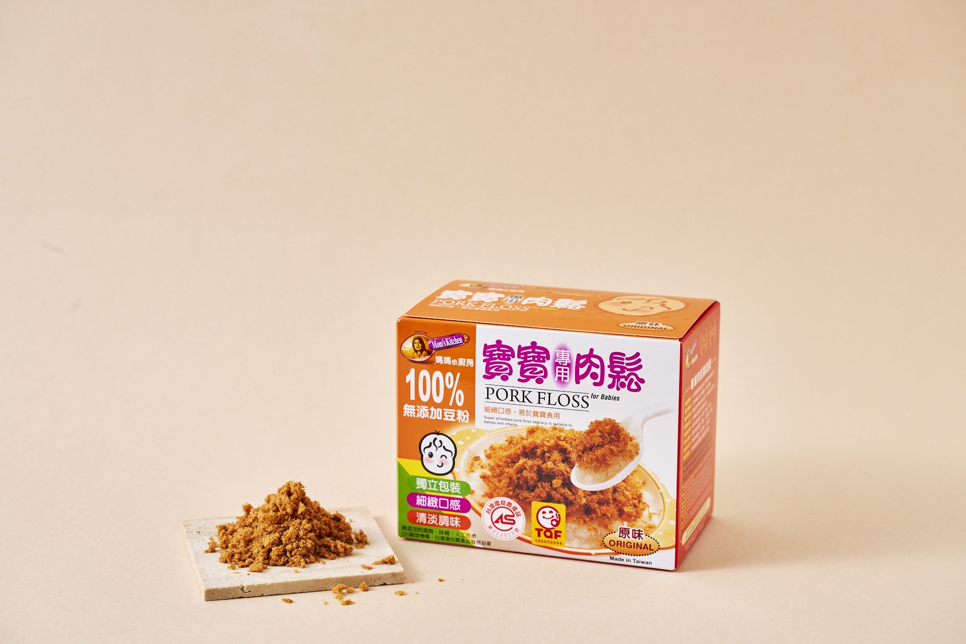 [ 媽媽的廚房 ] 寶寶專用肉鬆 (原味) 156克 * 12 盒 ( 一箱 ), , large