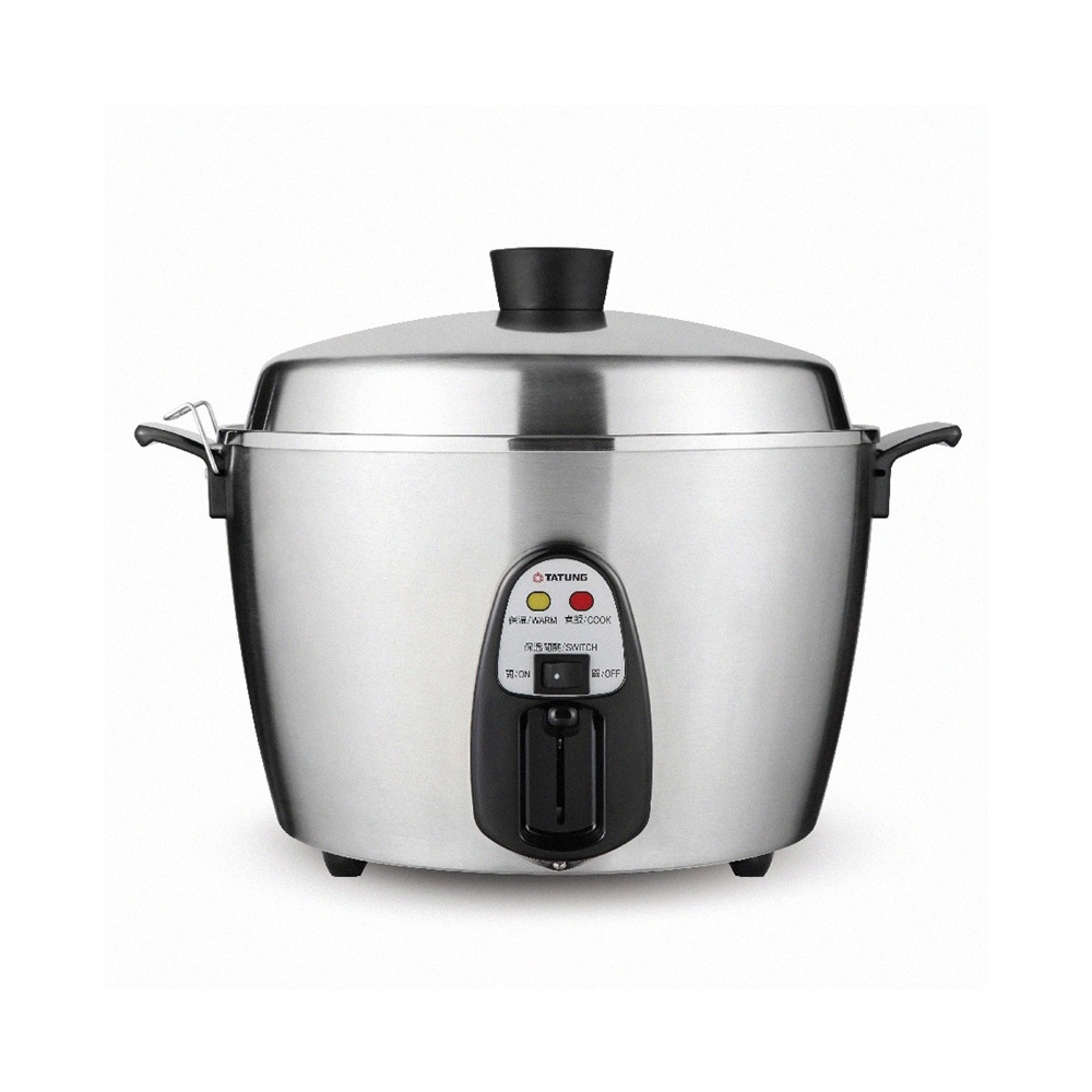 TATUNG 11-Cup 240V Overseas Stainless Steel Electric Cooker TAC-11T-MMV4, , large