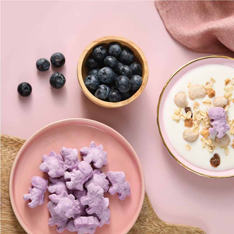 【米森 vilson】Freeze Dried Crunchy Blueberry Yogurt (Dinosaur)(10gx5bags), , large