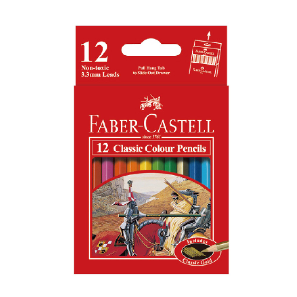 【Faber-Castell】輝柏 環保裝 油性彩色鉛筆  12色 短型 /盒 115851, , large