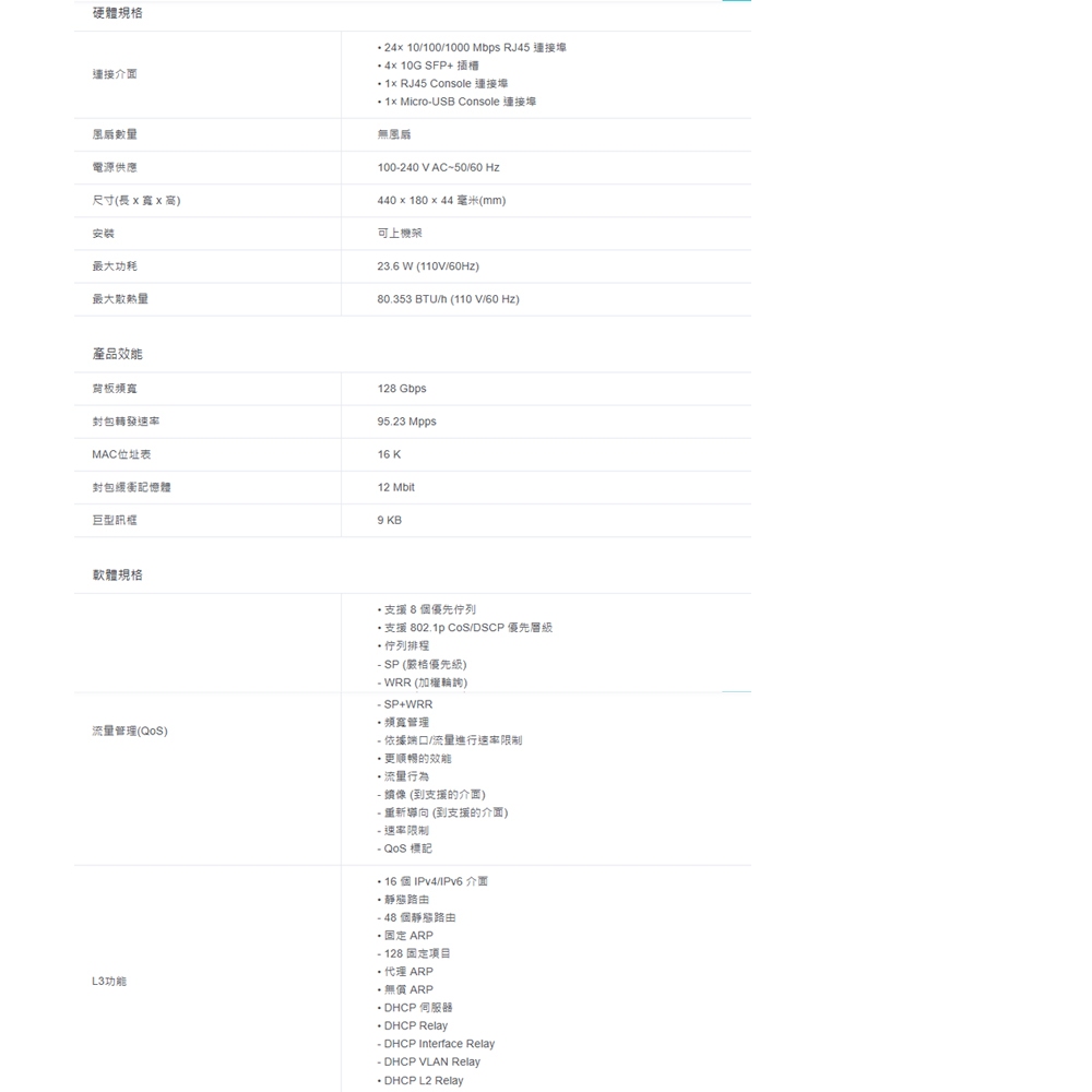 TP-LINK 昌運監視器 TL-SG3428X 24埠Gigabit L2+管理型交換器10/100/1000Mbps, , large
