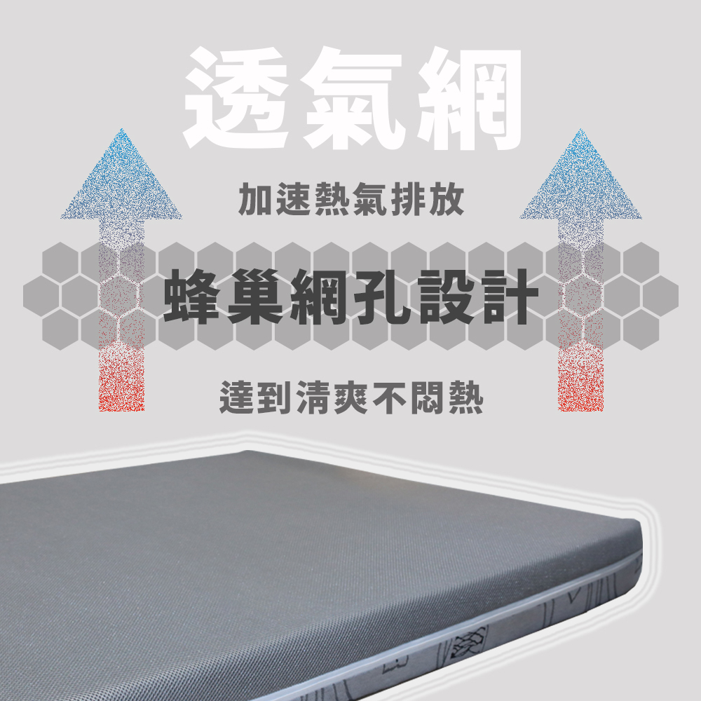 Graphene elastic breathable memory mattress, , large