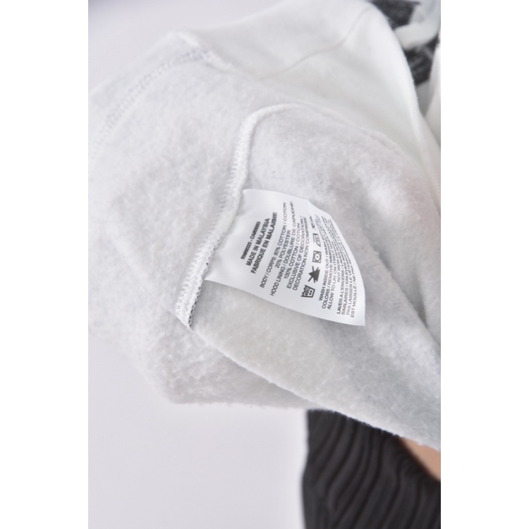 (M) 質感內刷毛連帽白色長袖上衣二手衣, , large