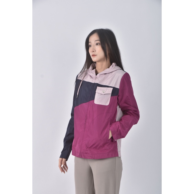 (S) outdoor跳色粉色外套二手衣, , large