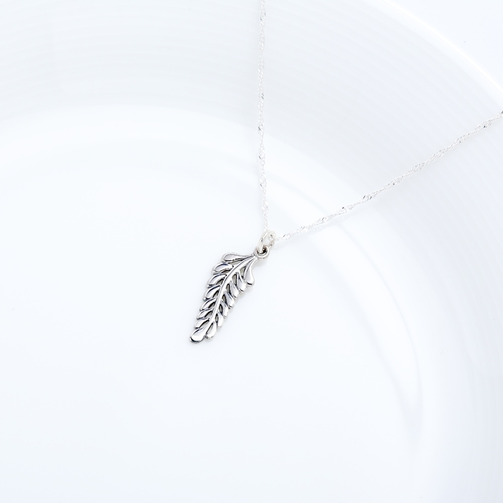 【Angel & Me】含羞草 葉子 s925 純銀 項鍊 生日禮物 情人節禮盒, , large