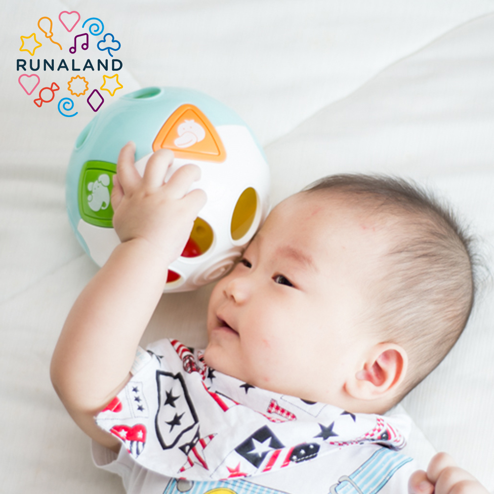[RUNALAND] Fun Rolling Play Ball Crawling Toy for Baby, , large