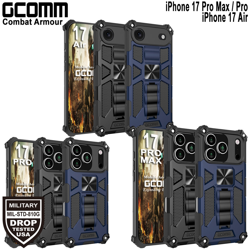 GCOMM iPhone 17 Pro Max Combat Armour BK 
