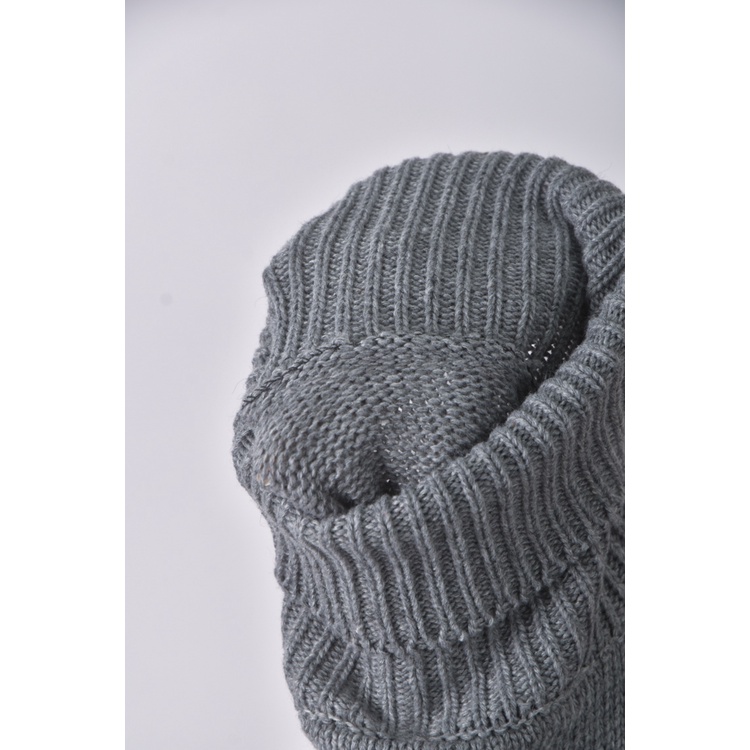 (M) 質感針織高領灰色洋裝二手衣, , large