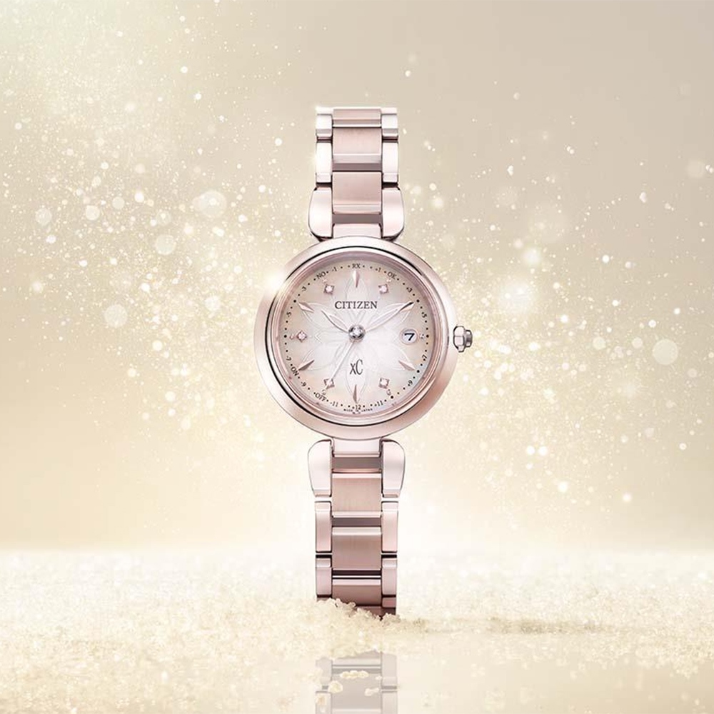 CITIZEN 星辰 XC 水耀光 光動能鈦金屬電波女錶 送禮推薦-29mm ES9467-71Y, , large