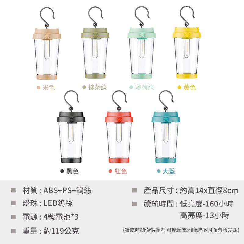 【Treewalker露遊】DIY氛圍杯子露營燈 手做裝飾燈 (隨機出貨), , large