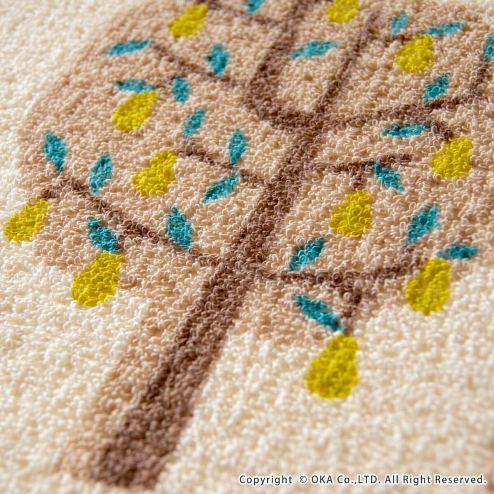 【日本Oka】日本製再生印花廚房地墊45×120cm(秋實之園款/可機洗/厚4mm), , large