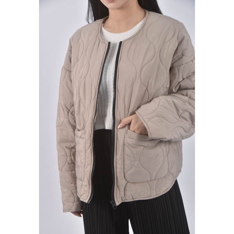 (XL) net印紋棕色外套二手衣, , large