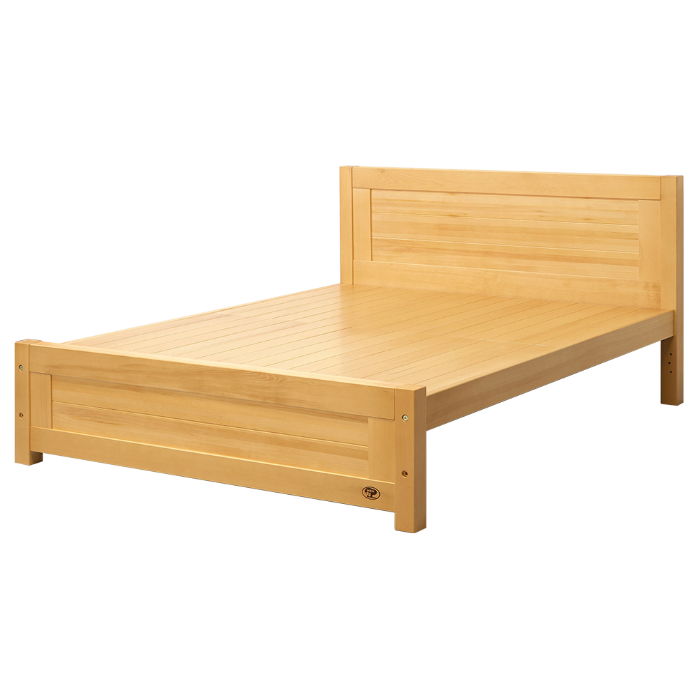 【唯熙傢俱】瑪修檜木色5尺雙人床