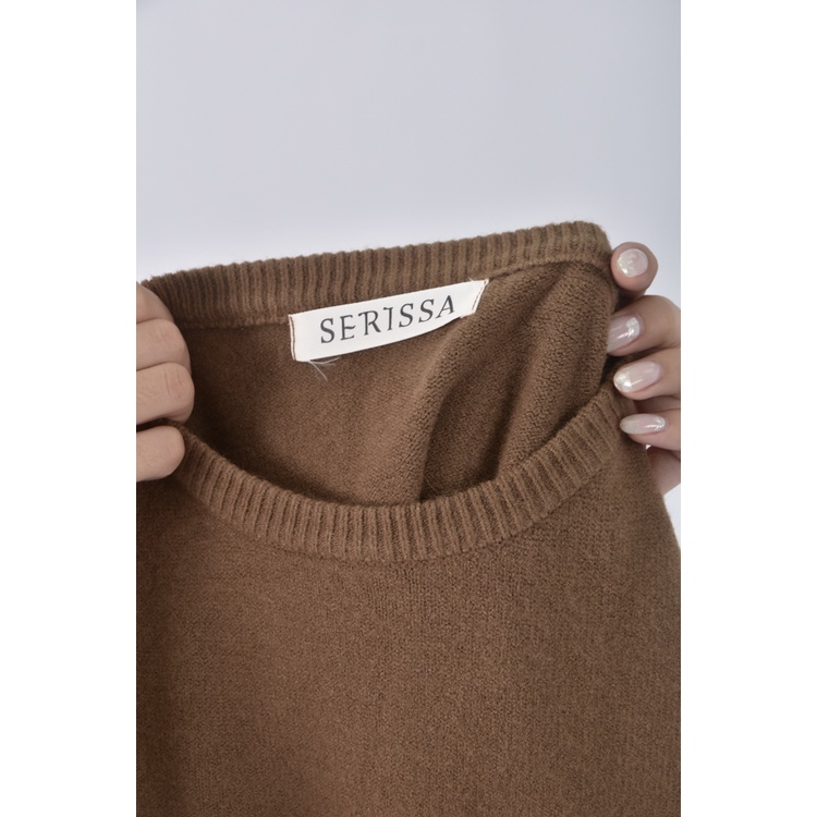 (M) 【房業涵私服】srrissa毛衣棕色短袖上衣二手衣, , large