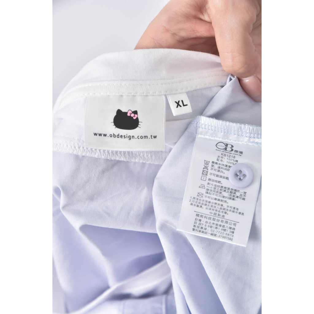(XL) obdesign棉質露肩白色短袖上衣二手衣, , large