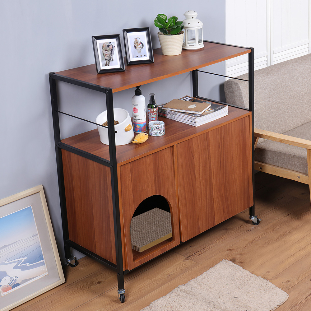 《C&B》貓家具-隱藏式貓砂櫃多用途居家收納置物櫃/台灣生產, , large