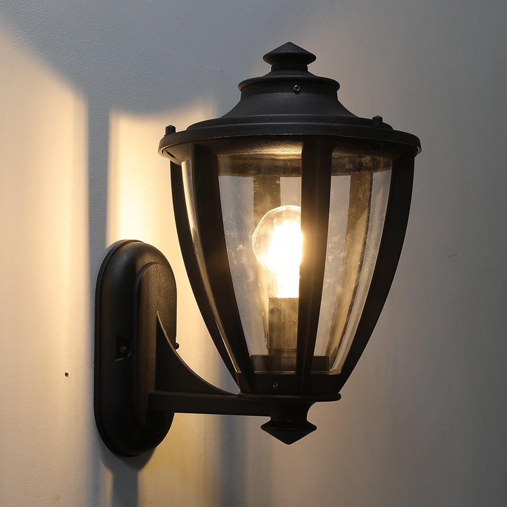 【卡米達】E27戶外庭園壁燈(CA1030WBK), , large