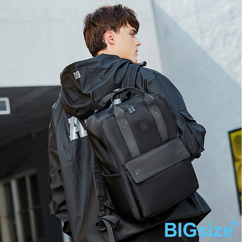 潮流 後背包 雙肩包 多功能 時尚 學生書包 旅行背包-黑-0808121, , large