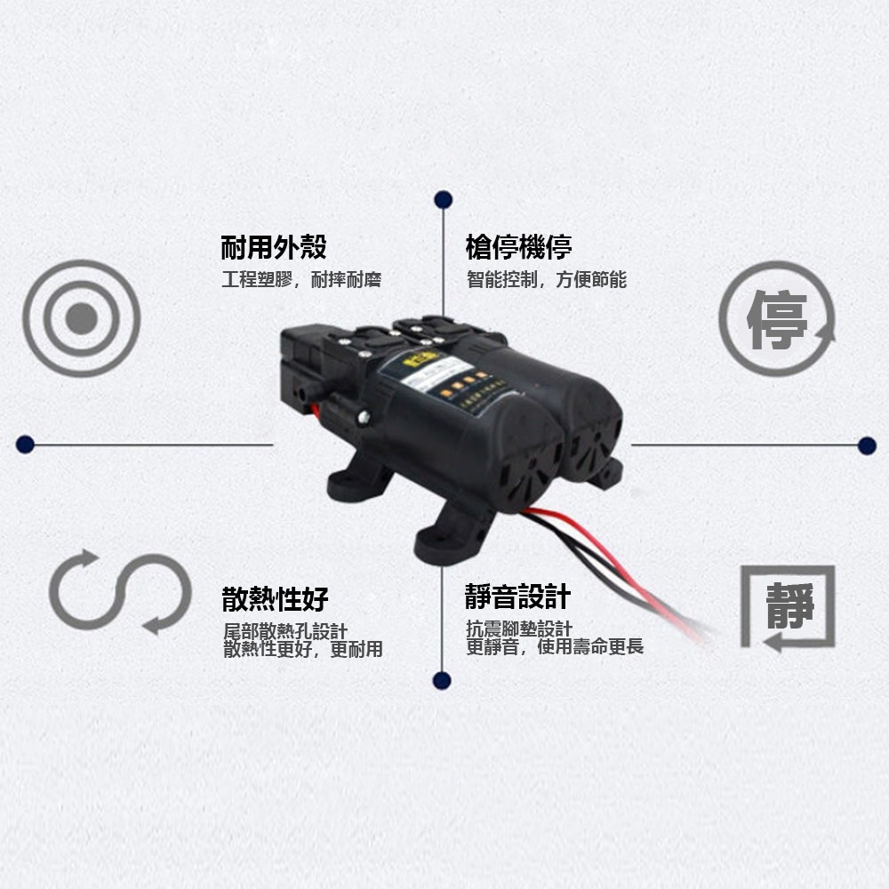 噴槍洗車機12V全配+110V轉換器+工具箱, , large