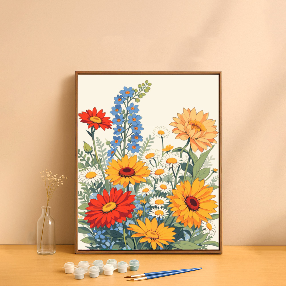 【上手家居】DIY數字油畫 40*50cm-星夜雙影(壁畫/裝飾畫/玄關掛畫/彩繪/diy材料包), , large