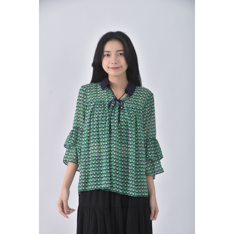 (S) moma綠色長袖上衣二手衣, , large