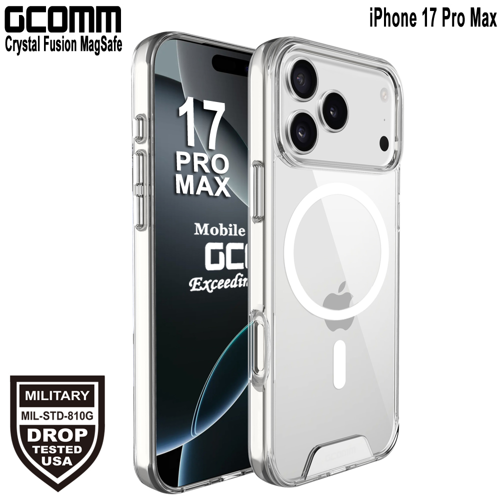 GCOMM iPhone 17 Pro Max 磁吸晶透軍規防摔殼 Crystal Fusion MagSafe, , large
