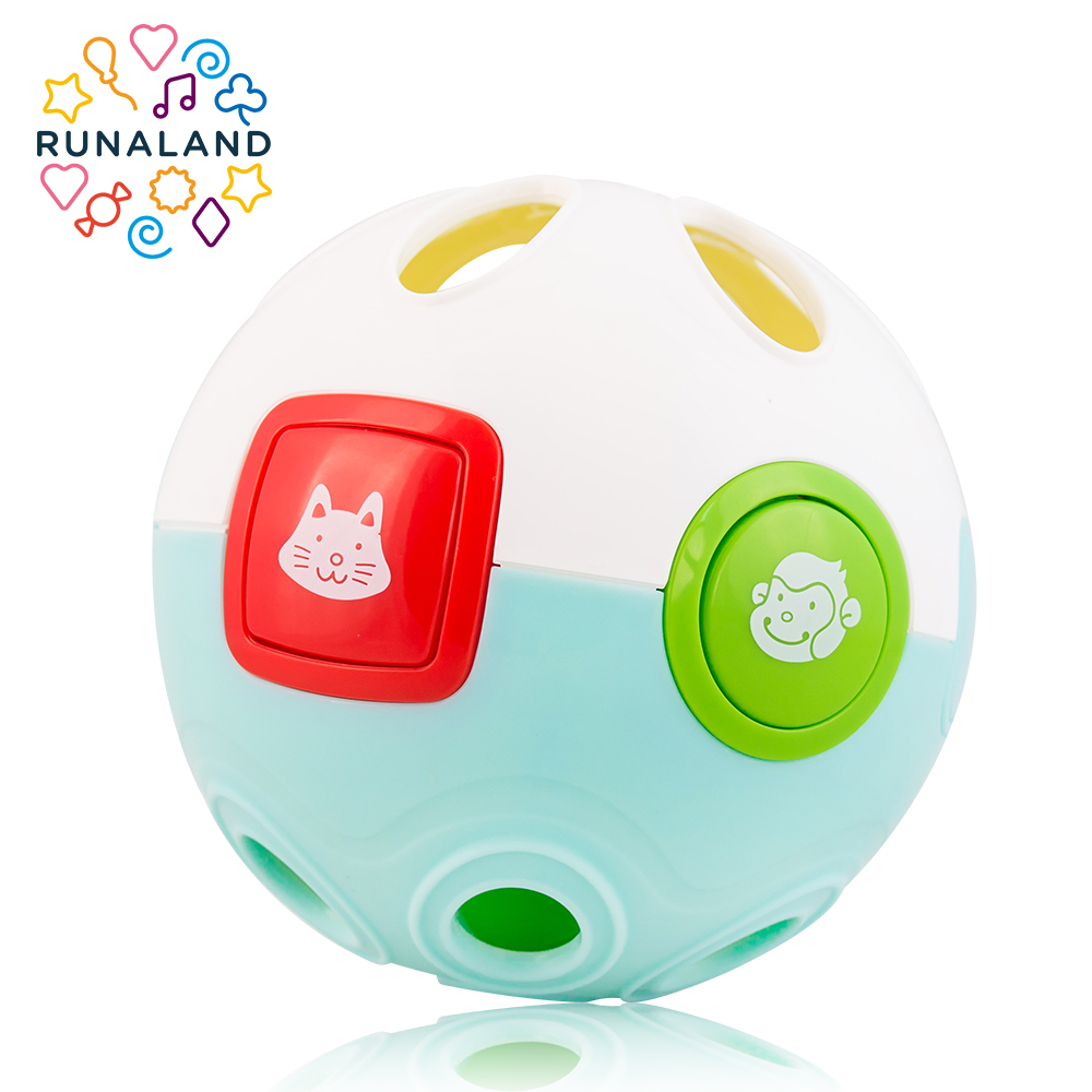 [RUNALAND] Fun Rolling Play Ball Crawling Toy for Baby, , large