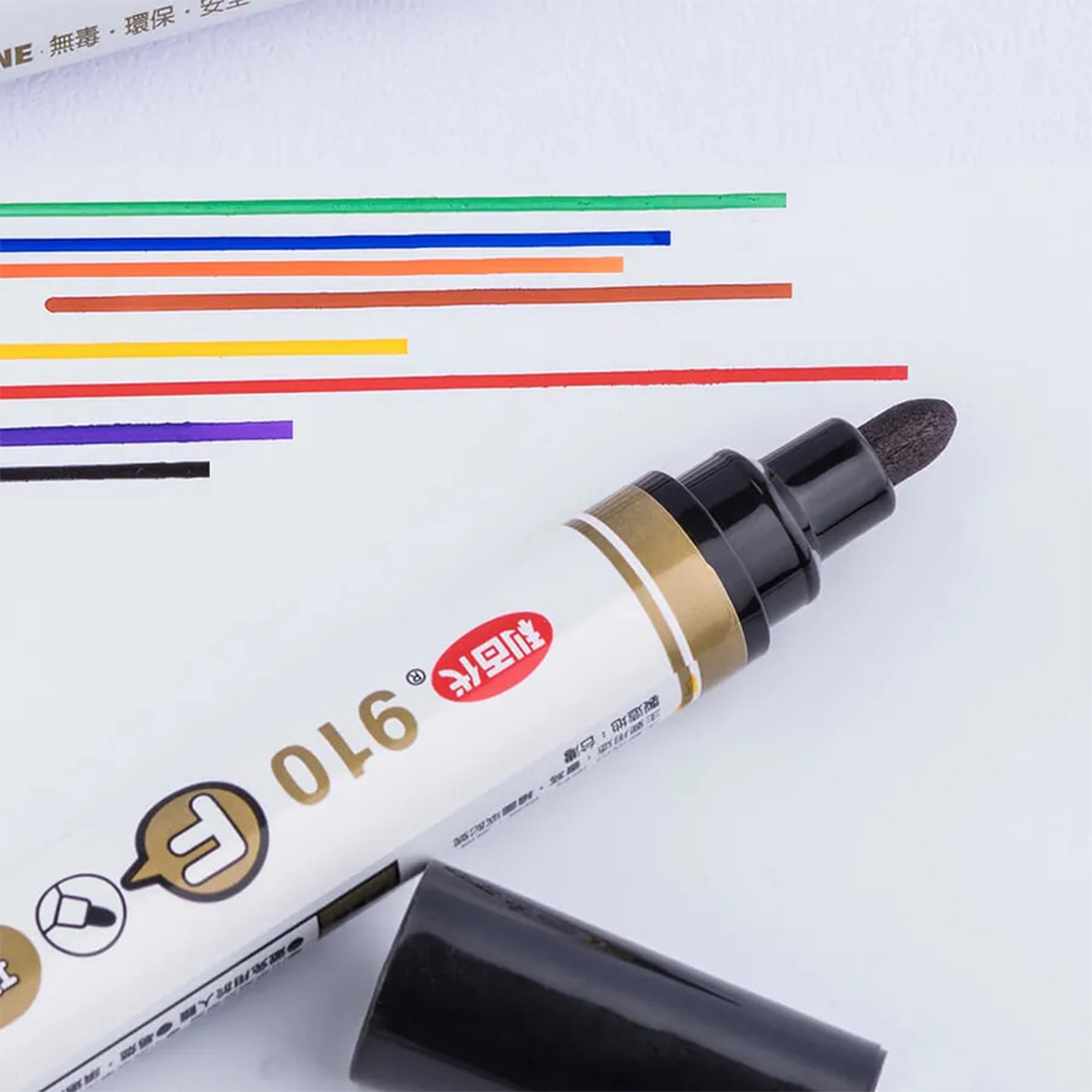 【龍品文創】利百代 900F 圓尖嘜克筆-黑-1支, , large