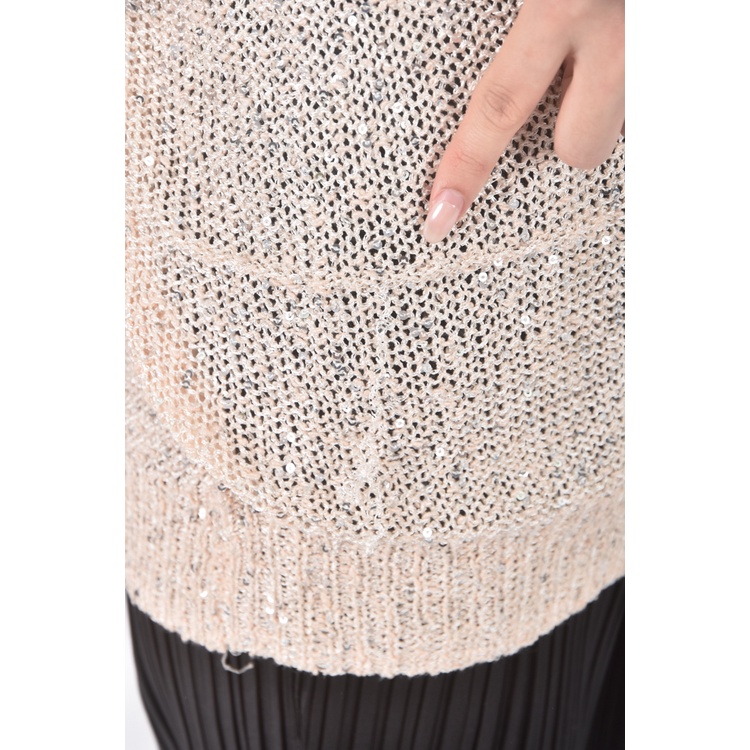 (M) xing質感杏色長袖上衣二手衣, , large